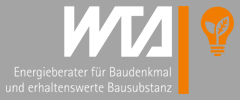 Logo WTA Energieberater für Baudenkmal und erhaltenswerte Bausubstanz